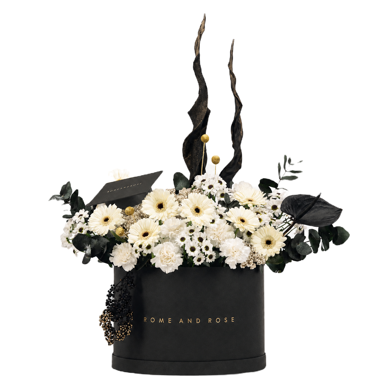 Graduación Grand — rosas crema